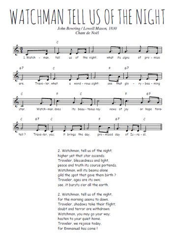 Watchman tell us of the night